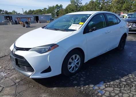 2017 Toyota Corolla L z USA, uszkodzony, nr VIN 2T1BURHE6HC922694